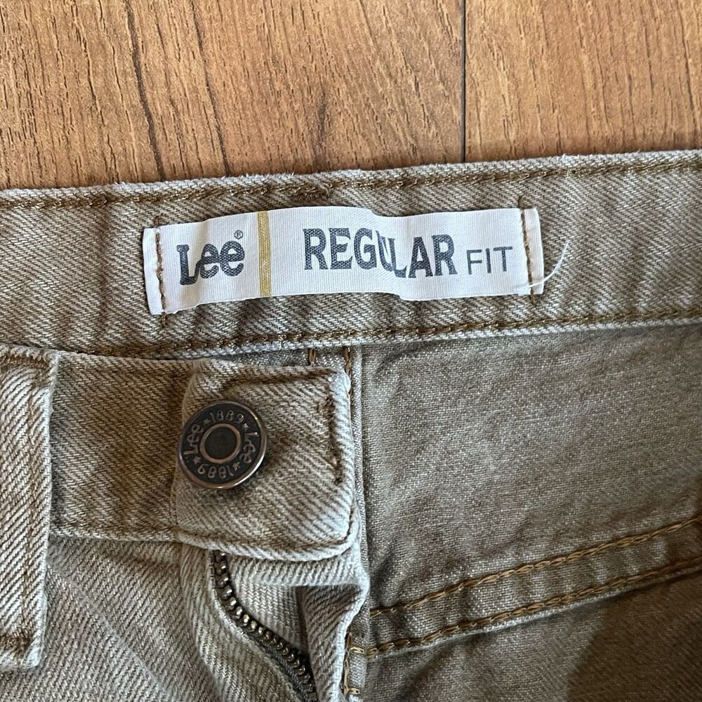 Lee Men's Regular Fit Brown Retro Denim Twill Jeans Size 31x30 Neutral